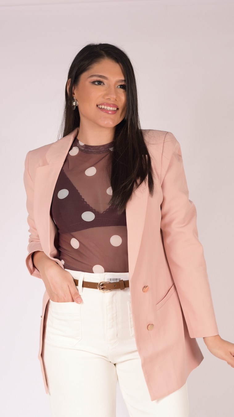 Blazer Rosa Palo