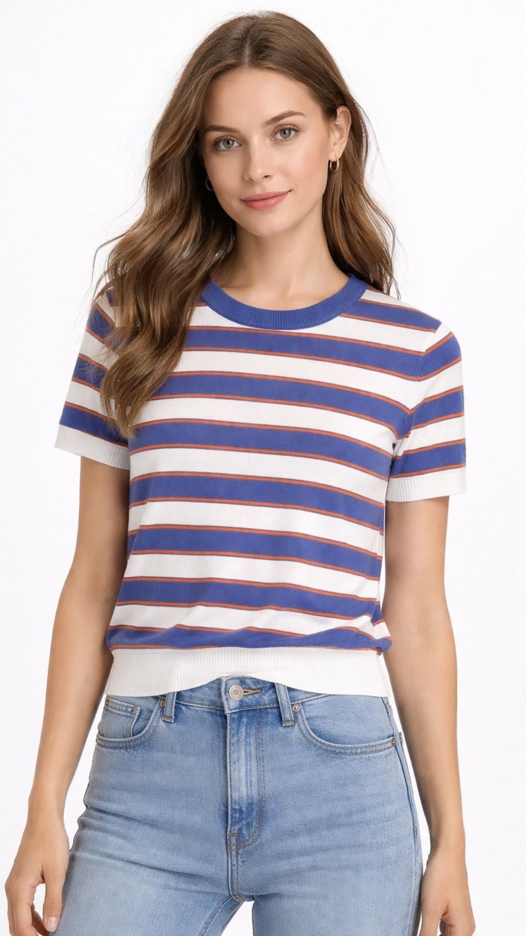 Top Tejido Rayas Azul