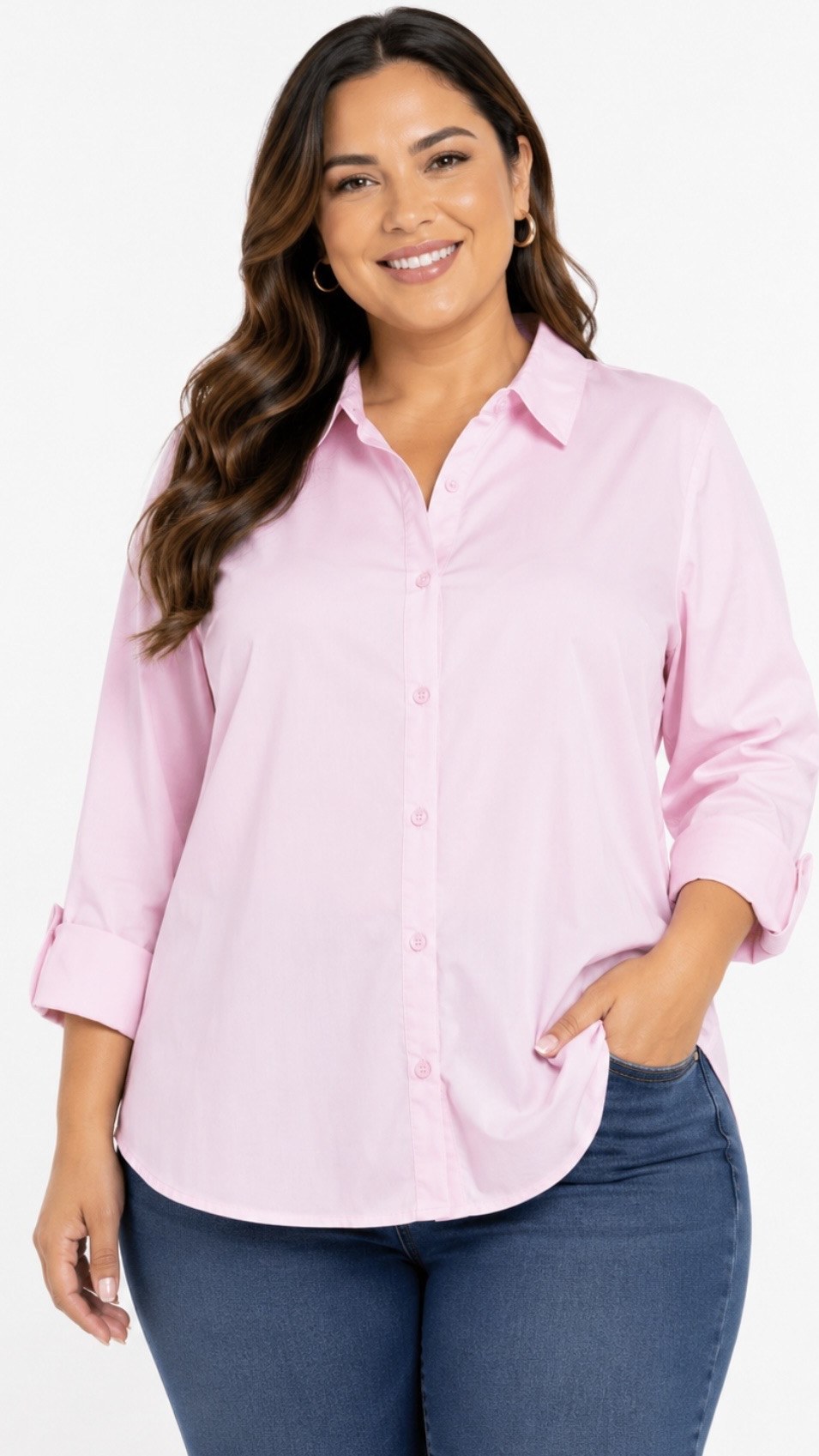 Camisa Rosa Pastel