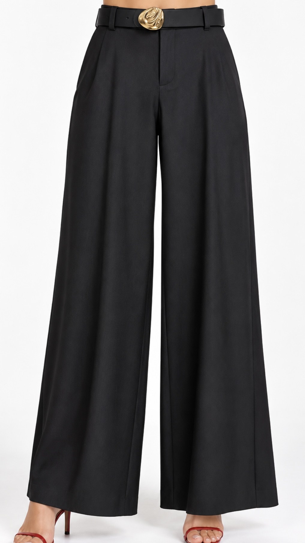Pantalón Palazzo Negro de Pinzas