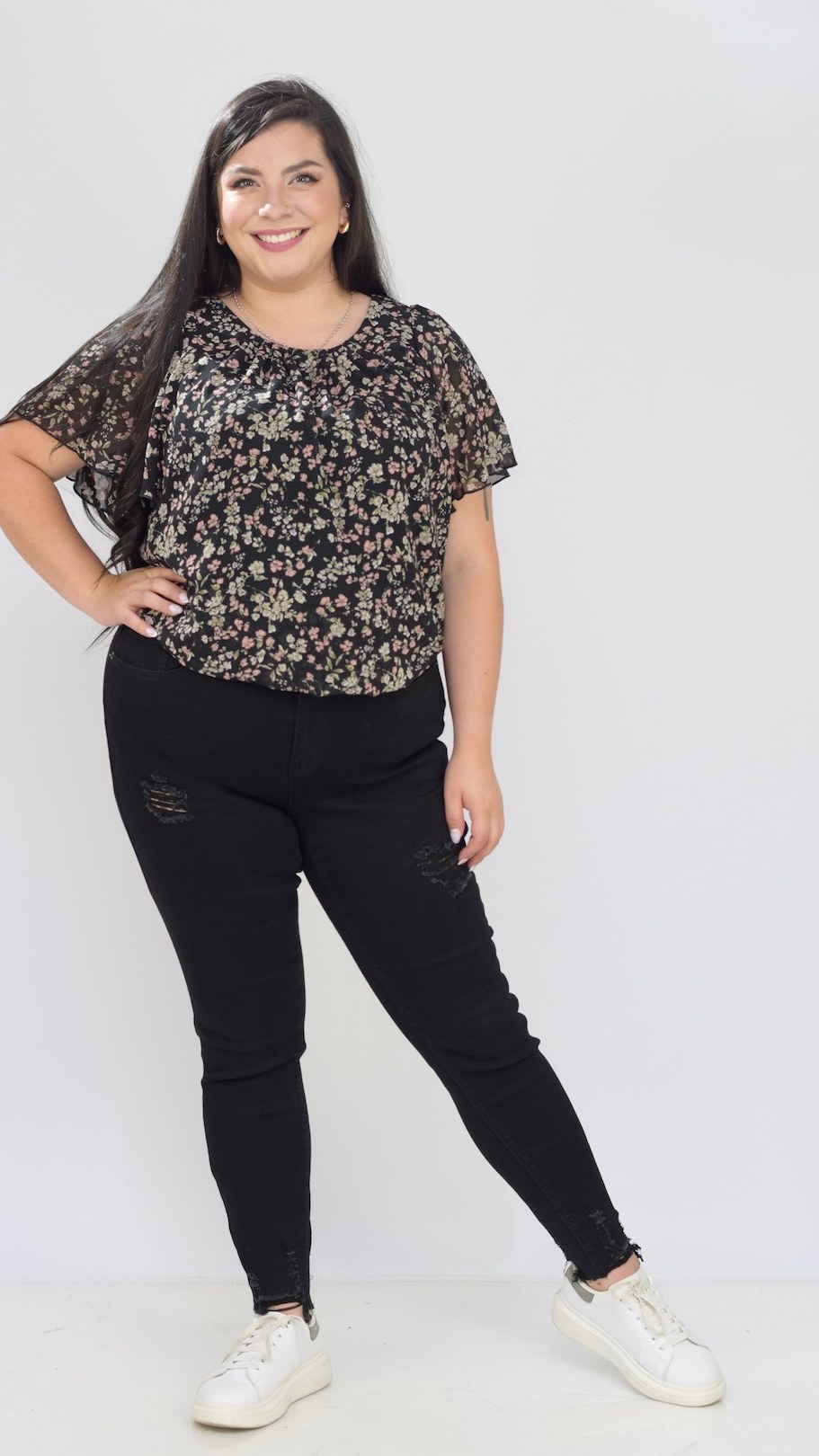 Jean Skinny Negro Plus