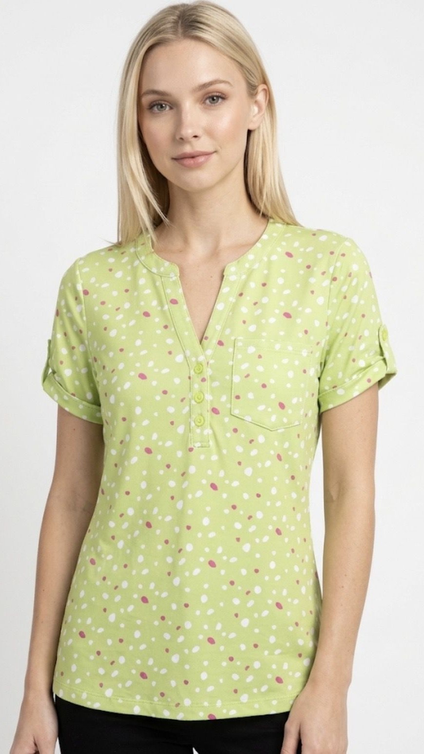 Blusa Verde Mini Flores
