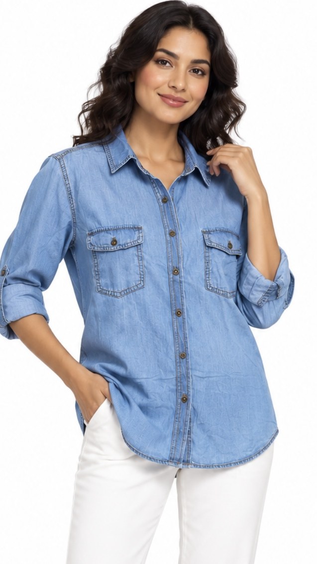 Camisa Jean Claro