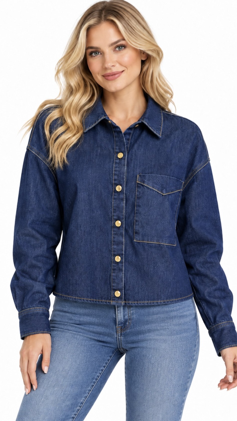 Camisa Denim Azul