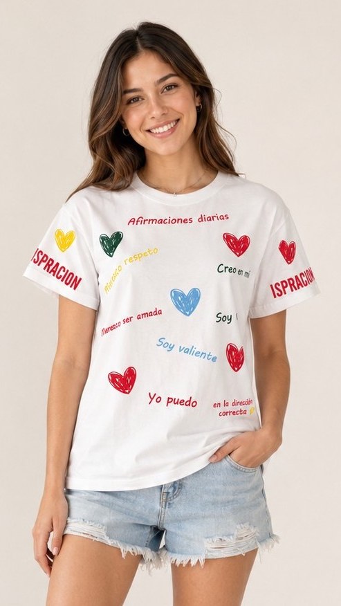 Camiseta Corazones