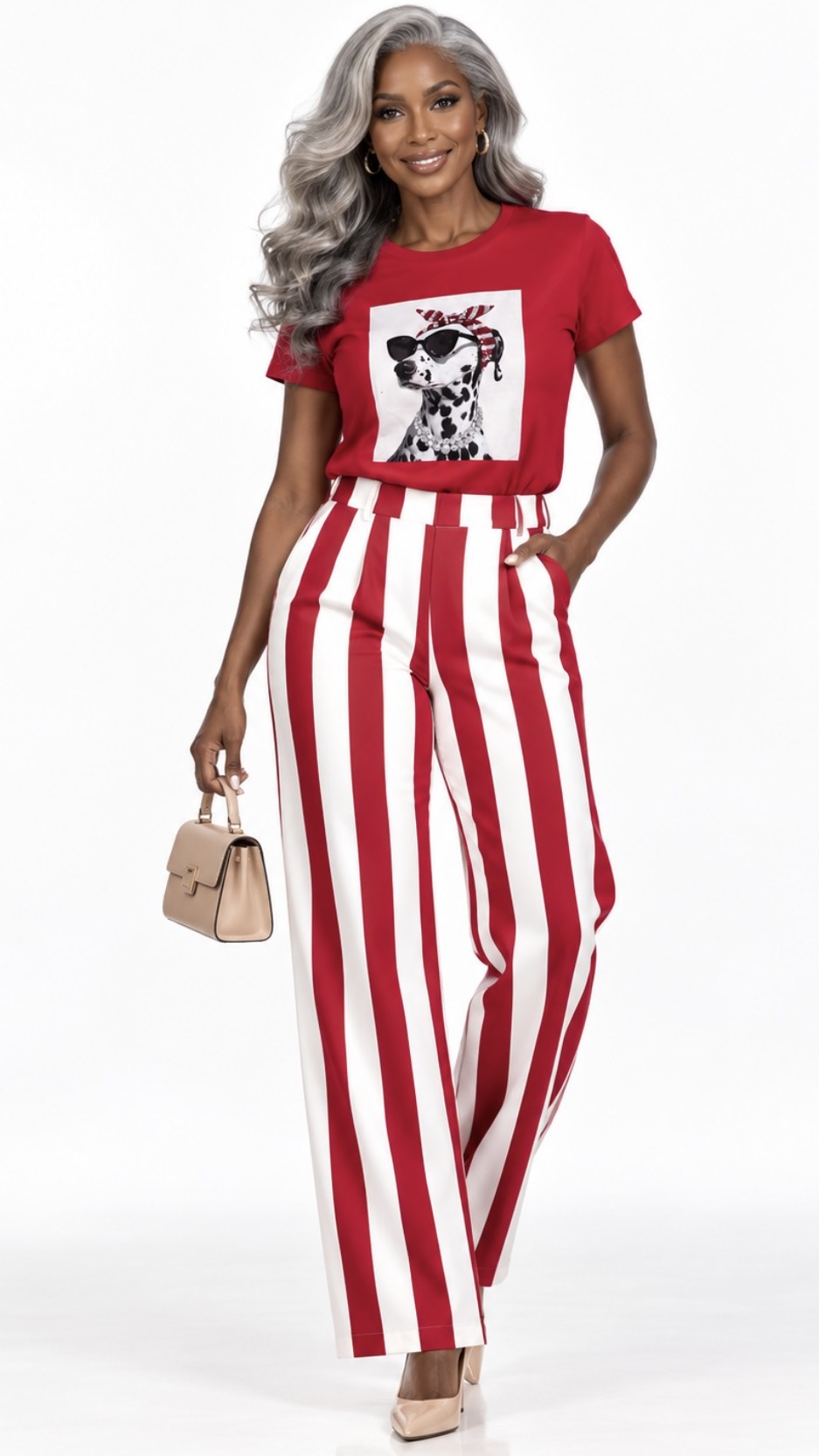 Conjunto Camiseta y Pantalón Rayas