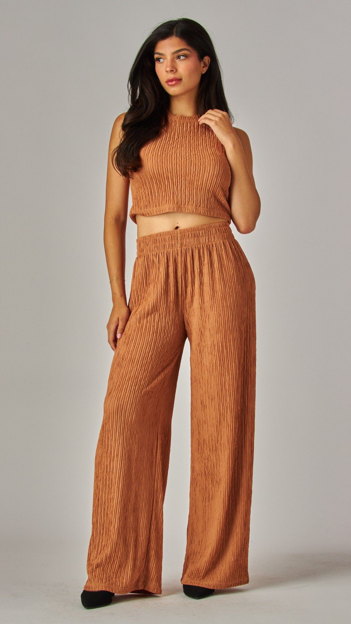 Conjunto Top y Pantalón Mocha
