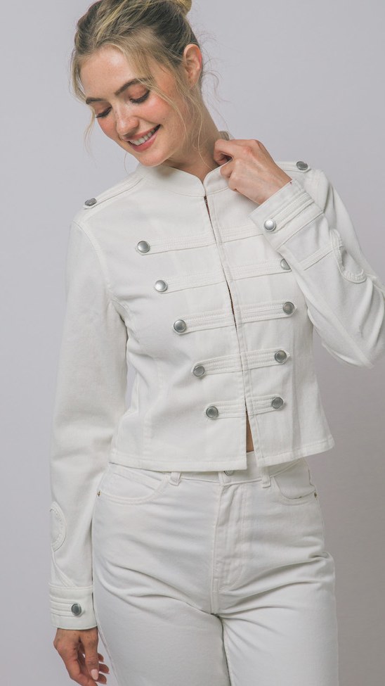 Chaqueta Blanca Militar