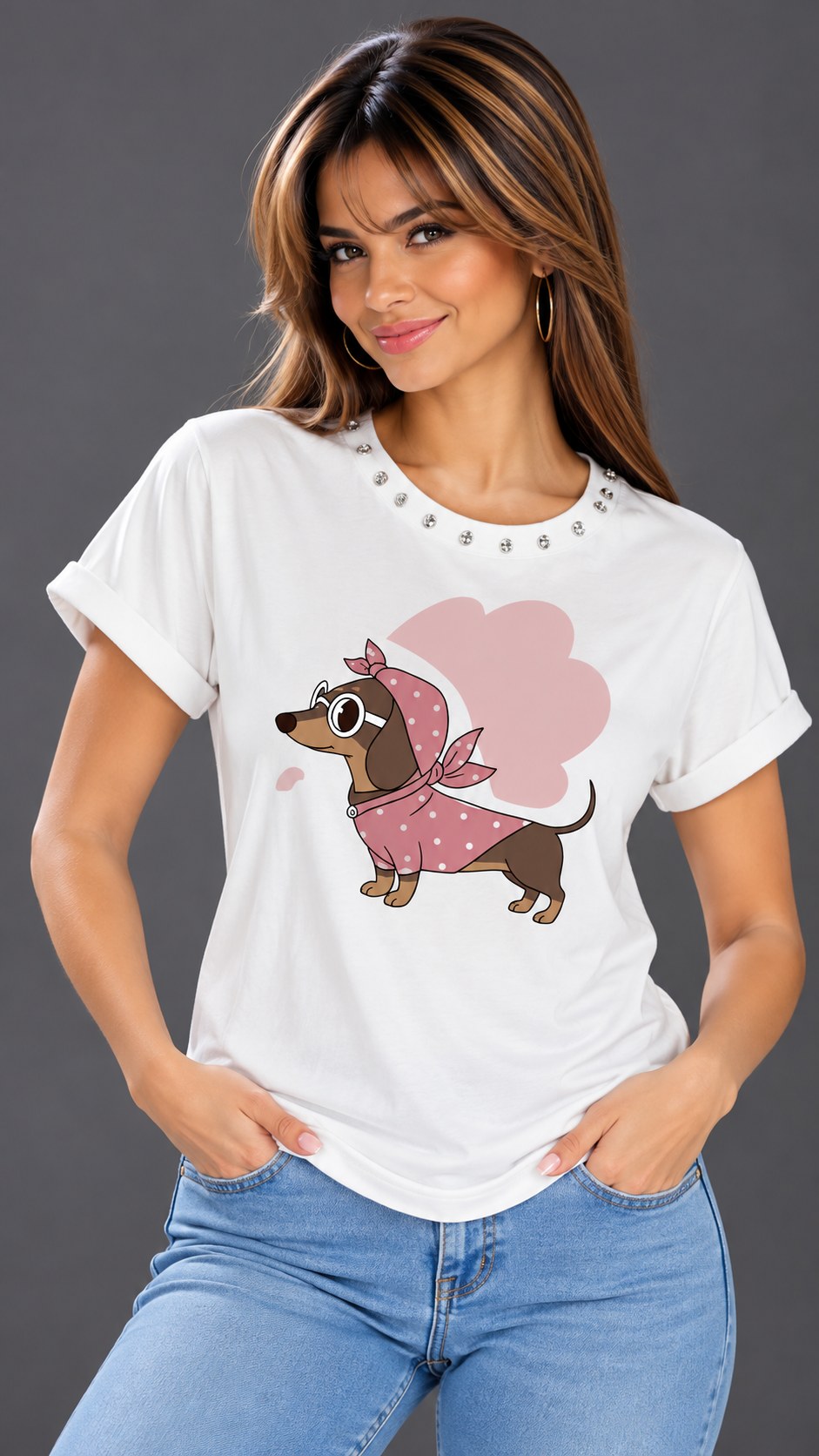 Camiseta Dachshund Pop Vintage