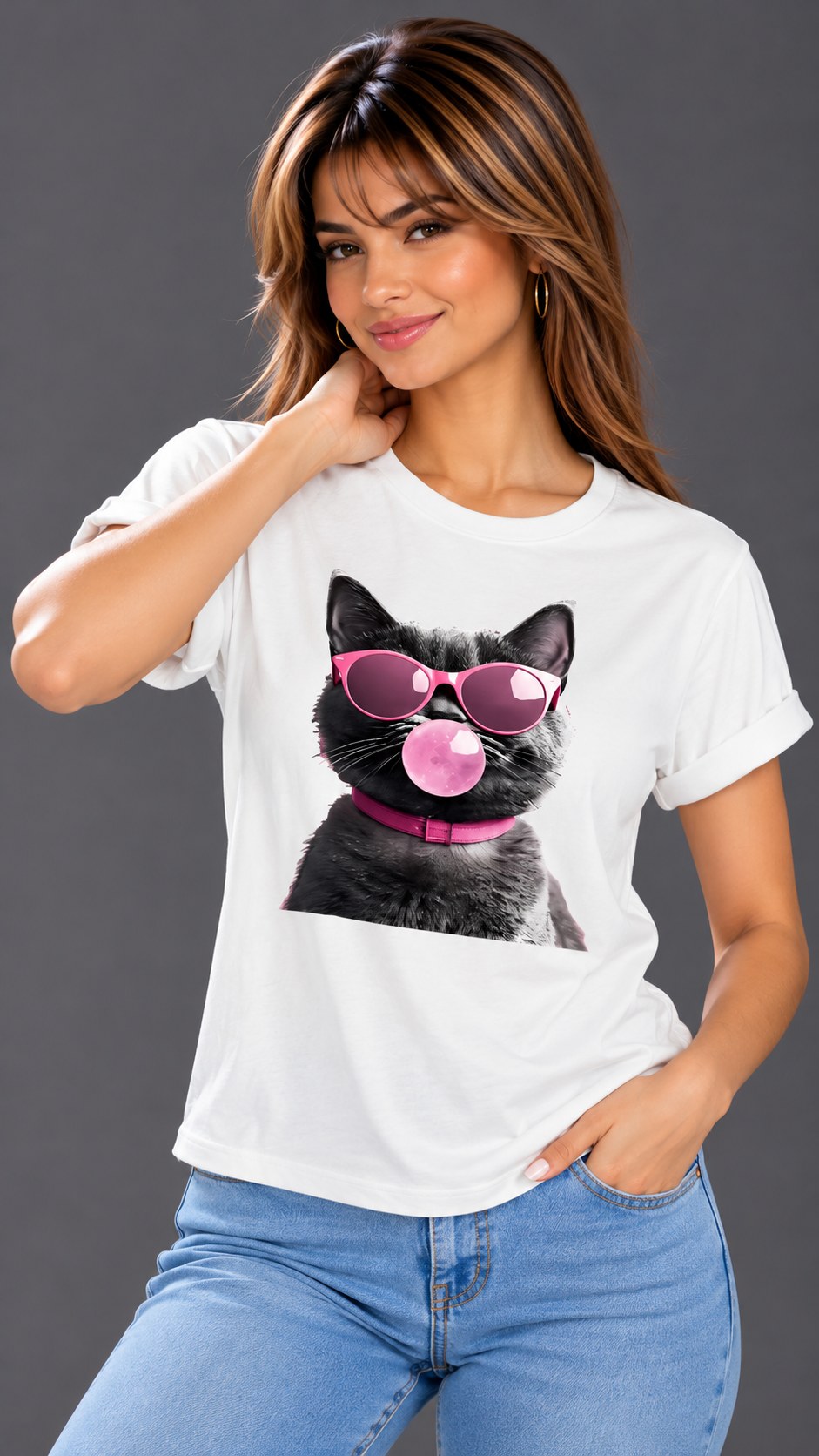 Camiseta Gato Pop Vintage